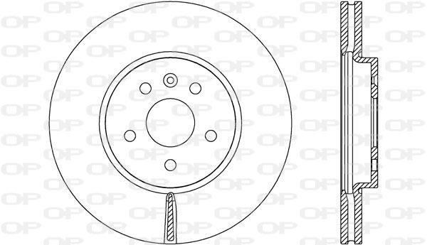 OPEN PARTS Тормозной диск BDA2716.20